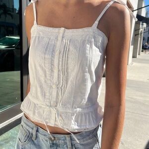 Brandy Melville White Maeve Top